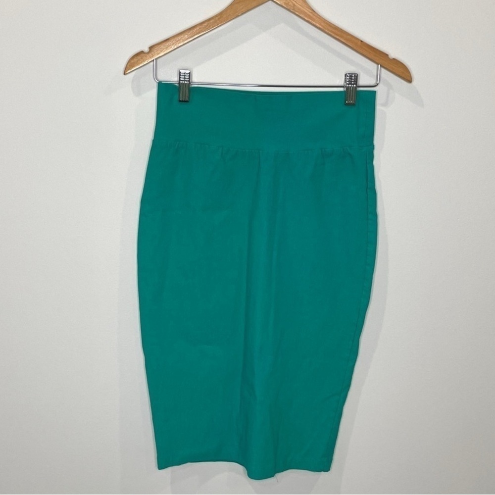 Charlotte Russe Turquoise Stretch Pencil Skirt